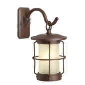 Kép 1/1 - Garden Lights Callisto fali lámpa,aluminium/barna, LED 1,5W, meleg fehér fény