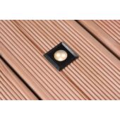 Kép 2/2 - Garden Lights Atria, süllyeszthető lámpa, rozsdamentes, LED 0,5W meleg fehér