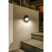 Kép 2/2 - Garden Lights Deimos fali lámpa, antracit LED 1W hideg fehér