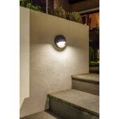 Kép 2/2 - Garden Lights Deimos fali lámpa, black LED 1W hideg fehér