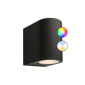 Kép 1/4 - Garden Lights Gilvus black Plus 2db-os (SMART), fali lámpa, aluminium fekete