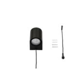 Kép 3/3 - Garden Lights Gilvus falilámp fekete