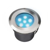 Kép 1/2 - Garden Lights Sirius süllyesztett lámpa, rozsdamentes, LED 1W kék