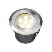 Kép 1/3 - Garden Lights Sirius, süllyesztett lámpa, rozsdamentes, LED 1W meleg fehér
