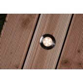 Kép 2/3 - Garden Lights Sirius, süllyesztett lámpa, rozsdamentes, LED 1W meleg fehér