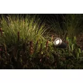 Kép 2/3 - Garden Lights Arcus, spotlámpa, aluminium - fekete, LED 5w meleg fehér