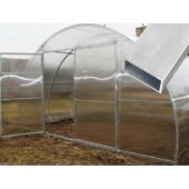 Kép 2/3 - Titán acél vázas polikarbonát üvegház 4x6 méter, 4mm polikarbonát