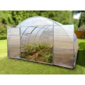 Kép 3/3 - Titán acél vázas polikarbonát üvegház 4x6 méter, 4mm polikarbonát