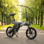 Kép 8/8 - Hecht Compos Mini elektromos kerékpár, összecsukható, szürke ~ 62 km hatótáv