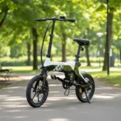 Kép 3/8 - Hecht Compos Mini elektromos kerékpár, összecsukható, fekete ~ 83 km hatótáv