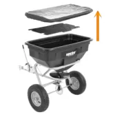 Kép 2/11 - Hecht 260 szóró kerti traktorhoz (mag, só, műtrágya)