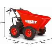 Kép 3/14 - Hecht 2636 benzinmotoros szállító 6,5 LE / 300 kg