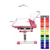 Kép 2/8 - Állítható magasságú, többfunkciós, gyerek íróasztal