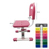 Kép 8/8 - Állítható magasságú, többfunkciós, gyerek íróasztal