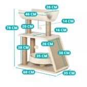Kép 4/8 - Macska mászóka, bézs