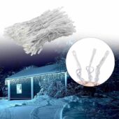Kép 4/5 - 690 LED-es jégcsap fényfüggöny, hidegfehér