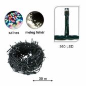 Kép 5/5 - 360 LED-es fényfüzér melegfehér színben, 39 méter