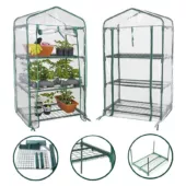 Kép 2/3 - Mini melegház, mobil, fém-PVC, 69x49x126cm