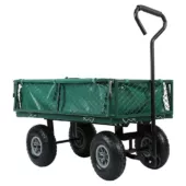 Kép 1/5 - Fém kerti kézikocsi, 300 kg teherbírással