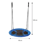 Kép 5/5 - Fészekhinta 90 cm, kék