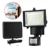 Kép 1/5 - Mozgásérzékelős, napelemes reflektor, 60 LED