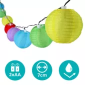 Kép 3/4 - Party lampion 10LED 10db gömb elemes (2xAA, nem tartalmaz)