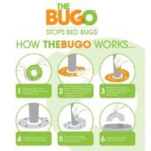 Kép 2/2 - Pest-Stop BUGO ágyi poloska csapda puha textil felületre 12db/cs
