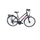 Kép 1/6 - Victoria Trekking 2.7 női trekking kerékpár Mattpadlizsán 46 cm
