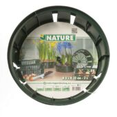 Kép 4/4 - Nature Virághagyma ültető tálca, 3 db, 8 x D32 cm, fekete