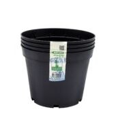 Kép 4/4 - Nature Polipropilén virágcserép, 4 db, 3 l, 15 x D19 cm, fekete