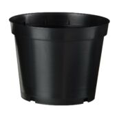 Kép 1/4 - Nature Polipropilén virágcserép, 2 db, 5 l, 18 x D22,5 cm, fekete