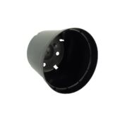 Kép 2/4 - Nature Polipropilén virágcserép, 2 db, 5 l, 18 x D22,5 cm, fekete