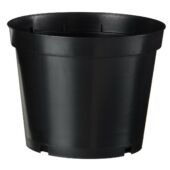 Kép 1/4 - Nature Polipropilén virágcserép, 1 db, 7,5 l, 21 x D26 cm, fekete