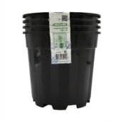 Kép 4/4 - Nature Polipropilén beltéri virágcserép, 4 db, 2,2 l, 15,4 x D17 cm, fekete