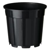 Kép 1/4 - Nature Polipropilén beltéri virágcserép, 2 db, 4,5 l, 18,9 x D21 cm, fekete