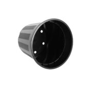 Kép 2/4 - Nature Polipropilén beltéri virágcserép, 2 db, 4,5 l, 18,9 x D21 cm, fekete