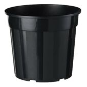 Kép 1/4 - Nature Polipropilén beltéri virágcserép, 1 db, 6,3 l, 21,5 x D24 cm, fekete