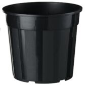 Kép 1/4 - Nature Polipropilén beltéri virágcserép, 1 db, 10 l, 23,4 x D27 cm, fekete