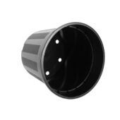 Kép 2/4 - Nature Polipropilén beltéri virágcserép, 1 db, 10 l, 23,4 x D27 cm, fekete