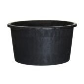 Kép 1/3 - Nature Polietilén virágcserép lapos tappal, 20 l, 26,5 x D37 cm, fekete