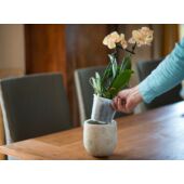 Kép 2/4 - Nature Áttetsző műanyag virágcserép, D12 cm,  áttetsző