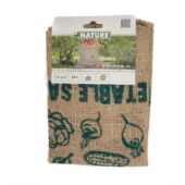 Kép 8/8 - Nature Mintás jutazsák tároláshoz, 2 db, 49,5 x 45,7 cm, D29 cm, 22 l, barna