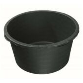 Kép 1/2 - Nature Polietilén virágcserép füles peremmel, 275 l, 34 x D112 cm, fekete