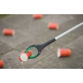 Kép 2/2 - Szemétszedő csuklós fogóval, nyomással működtethető 98 cm