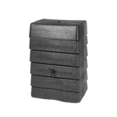 Kép 1/5 - Nature Esővízgyűjtő tartály 168 l, 89,5 x 58,5 x 39,5 cm, antracitszürke