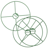 Kép 1/4 - Nature Virágtartó gyűrűk, 3 db, D30 cm, zöld