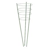 Kép 1/4 - Nature Műanyag bevonatú kúp alakú virágtámasz, 60 cm x D7 mm, zöld