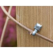 Kép 2/3 - Nature Futónövény rögzítő 10 db, D10 mm, fém, szürke