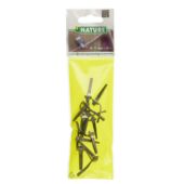 Kép 3/3 - Nature Futónövény rögzítő 10 db, D10 mm, fém, szürke