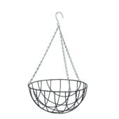Kép 1/4 - Nature Függőkosár kerek, 13 x D25 cm, zöld